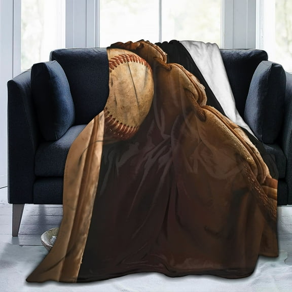 LHSHID Baseball Blanket Personalized Name Blanket for Kids Adults Custom Baseball Blankets with Name Sports Customized Throw Blanket for Boys Mens Gifts 30x40inch