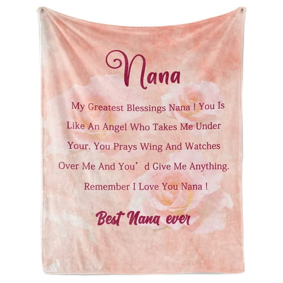 LHSHID Best Mom Ever Gifts Blanket for Mom Birthday Gifts for Mom from Daughter Son I Love You Mom Gifts Letter Warm Soft Throw Blanket Mama on Mothers Day 50x60in