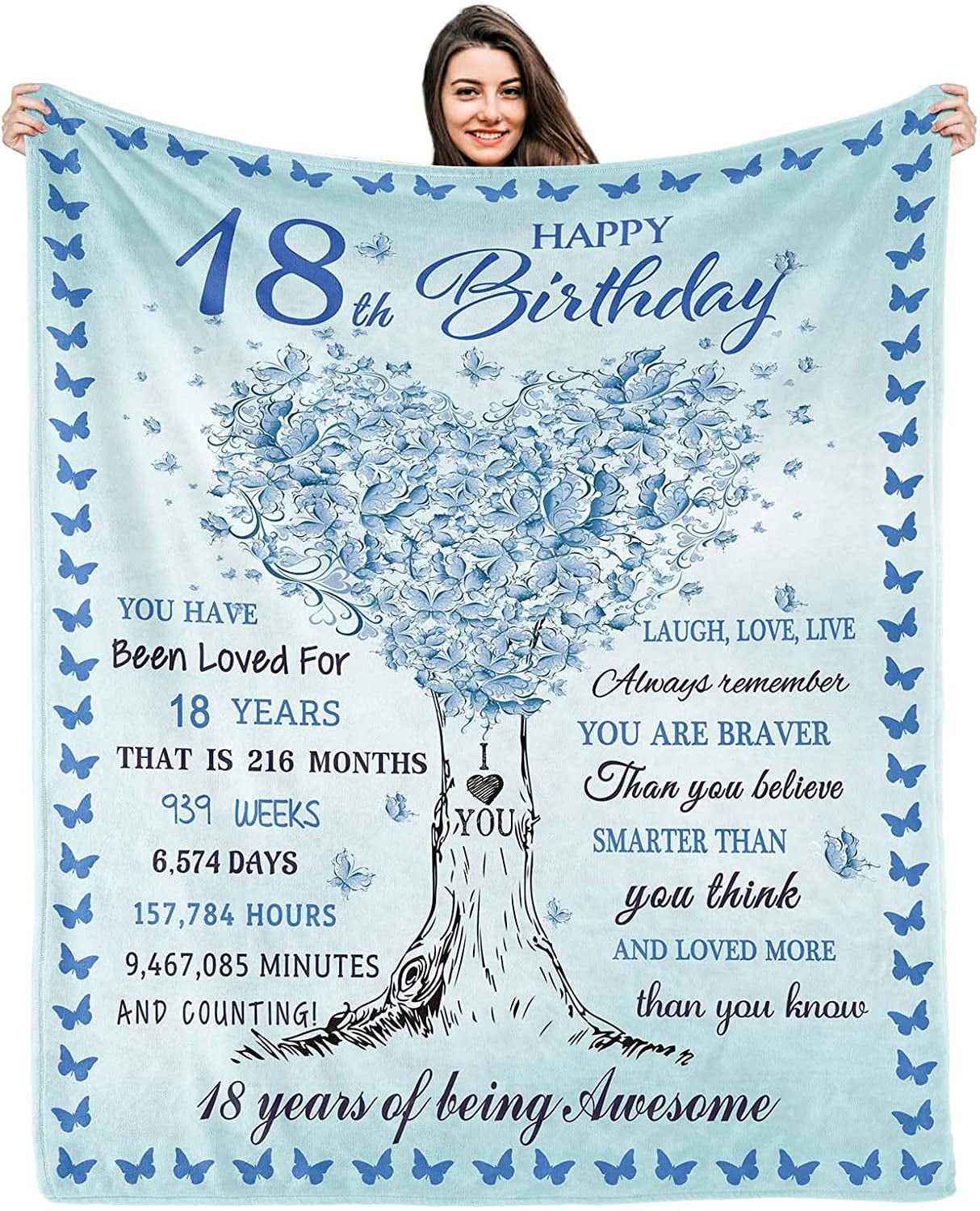 LHSHID Birthday Gifts for 18 Year Old Girls 18th Birthday Decorations ...