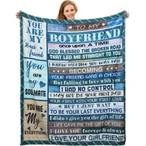 LHSHID Boyfriend Gift from Girlfriend Blanket for Boyfriend Birthday Anniversary Christmas Valentines Presents for Boyfriend Soft Flannel Fleece Blankets Throw 50x60in