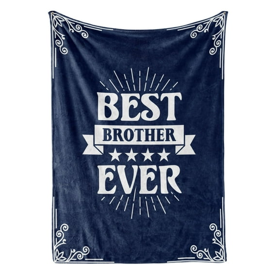 LHSHID Brother Blanket Adult from Sister Bed Blankets Throws for Brothers for Birthday Christmas Best Brother Ever Fleece Blankets 50x60in