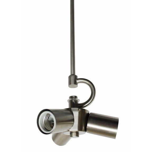 LHSHID Brushed Nickel Color Pendant Light Fixture for 3 Lights,Vintage Ceiling Hanging Light Fixture with Fabric Cord for Home Lightning
