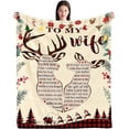 thumbnail image 1 of LHSHID Christmas Day Gifts for Wife from Husband to My Wife Blanket Anniversary Wedding Gifts for Her Christmas Birthday Gifts Ideas for Wife Wife Valentines Day Gifts 60x80in, 1 of 6