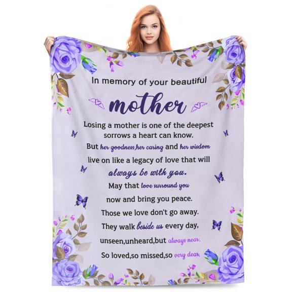 LHSHID Christmas Mother's Day gift for family and friends super soft facecloth blanket 60x80inch