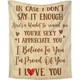 thumbnail image 1 of LHSHID Couple Gifts for Men Women Christmas Thanksgiving Valentine Anniversary Birthday Wedding Gifts for Him Her Boyfriend Girlfriend Husband Wife Gift Fleece Throw Blankets 60"x80", 1 of 7