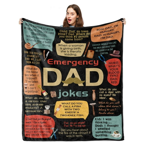 LHSHID Dad Blanket Birthday Gifts for Dad New Dad Gifts for Men Dad Gift for Dad Men Daddy Fathers Day Fleece Blanket 30x40in