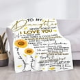 thumbnail image 1 of LHSHID Daughter Blanket to My Daughter from Mom Gifts Letter Printed Throw Fleece Flannel Blankets Birthday Gifts for Daughter Adult Mother Daughter Gift from Mom Blanket for Kids 30"x40", 1 of 7