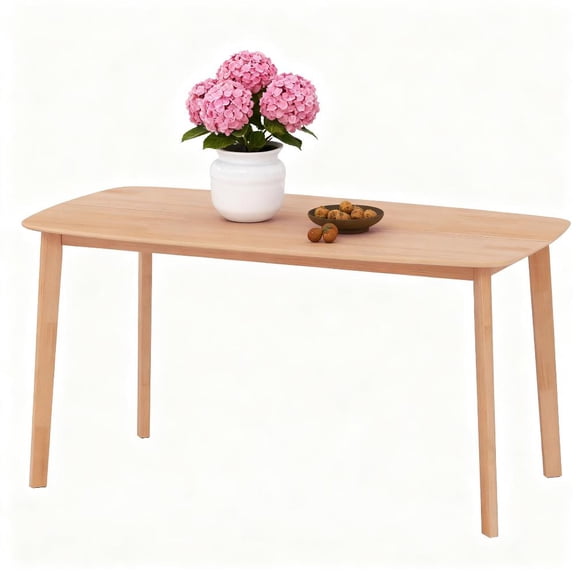 LHSHID Dining Table for 6-7,Kitchen Table with Large Tabletop for Dining Room,Natural