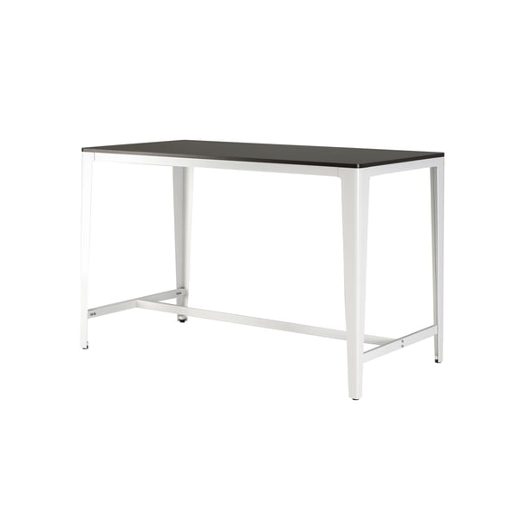 LHSHID Counter Height Table, Brown and White