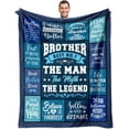 thumbnail image 1 of LHSHID Fathers Day Brother Gift Birthday Gifts for Brother Blanket Brother Gifts from Sister Brother Gifts from Brother Brother Birthday Gifts from Sister Big Brother Gift 50x60in, 1 of 6