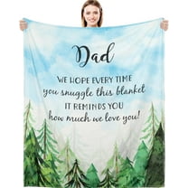 LHSHID Fathers Day Dad Gifts Blanket Gifts for Dad from DaughterDad Birthday Gift Best Dad Gift for Father Husband Throw Blanket 30"x40"