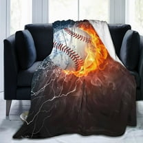 LHSHID Football Fun Ball Sport Throw Blanket Super Soft Warm Men Boy Bed Blankets for Couch Bedroom Bedding Sofa Office Car All Season Cozy Flannel Plush Blanket for Girls Boys Adults 30x40inch