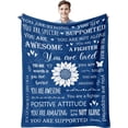 thumbnail image 1 of LHSHID Get Well Soon Gift Baskets for Men After Surgery Sympathy Gift Recovery/Inspirational/Thinking of You/Relaxation Relaxing Stress Relief Gifts for Women Blue Blanket 30"x40", 1 of 7