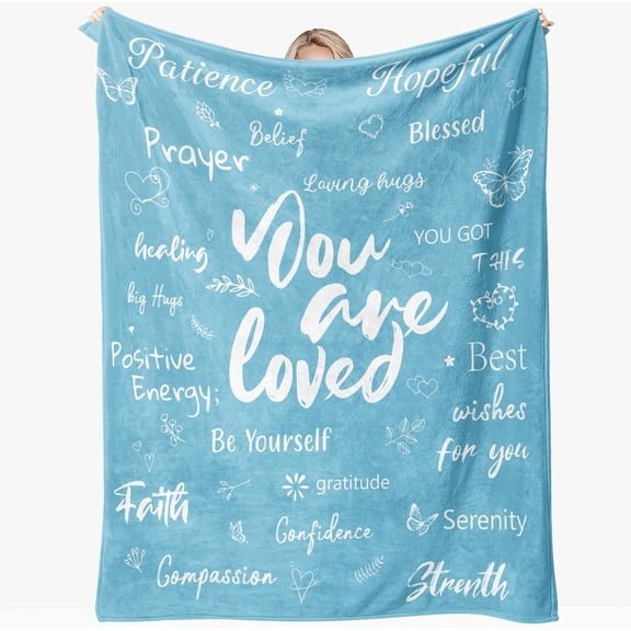 LHSHID Get Well Soon Gifts for Women Men Sympathy Blanket Inspirational Thoughtful Gift Soft Flannel Healing Blanket Surgery Wellness Comfort Throw Gift Cancer Chemo Patients ches 60x80in