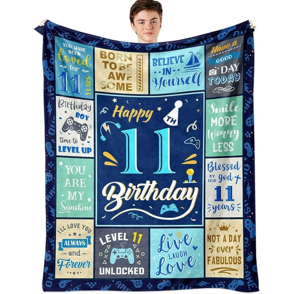 LHSHID Gifts for 11 Year Old Boy 11 Year Old Boy Gift IdeasCool Present for 11 Year Old Boy 11th Birthday Decorations for Boy Boy Age 11 Gift Ideas Blanket 30"x40"