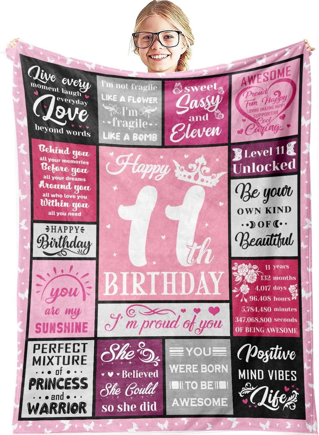 LHSHID Gifts for 11 Year Old Girls 11 Year Old Girl Gift Ideas Blanket ...