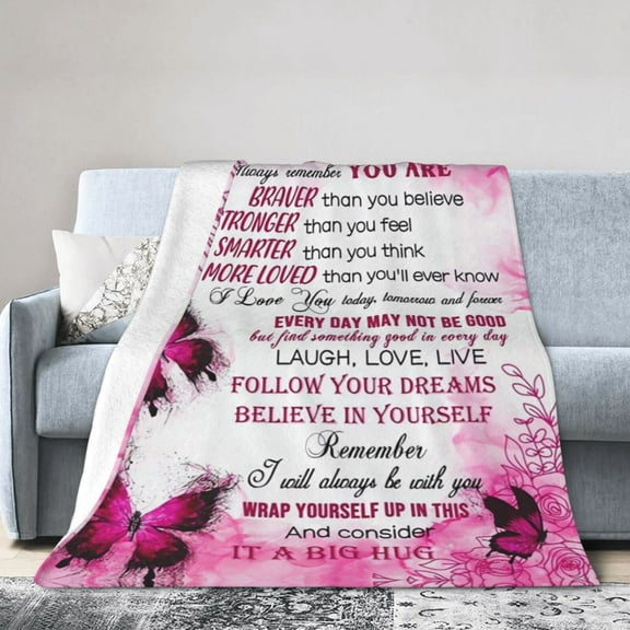 LHSHID Gifts For My Niece Throw Blanket Soft Fuzzy Fleece Blanket For Couch Bed Living Room Decoration 30x40in
