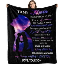LHSHID Gifts for Mom from Son Blanket Gifts for Mom Mothers Day Birthday Gifts for Mom Great Mother Gifts Mom Birthday Gifts from Son Gift for Mom Mother Mama New Mom Throw Blanket 30"x40"