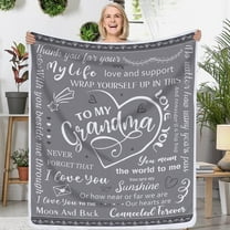 LHSHID Grandma Gifts Blanket Gifts for Grandma from Granddaughter Grandkids Grandson Grandchildren Grandmother Gifts Mothers Day Birthday Grandma Gifts Best Grandma Blanket