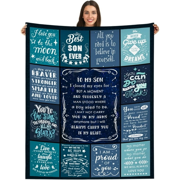 LHSHID Grandson Gifts from Grandma Blanket Flannel Soft and Comfortable Anti static Bed Sofa Blanket 30x40in