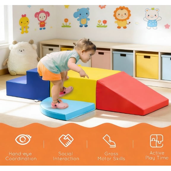 LHSHID Soft Foam Growing Play Set for family, Safe and Durable Building Toy with Multicolor Finish