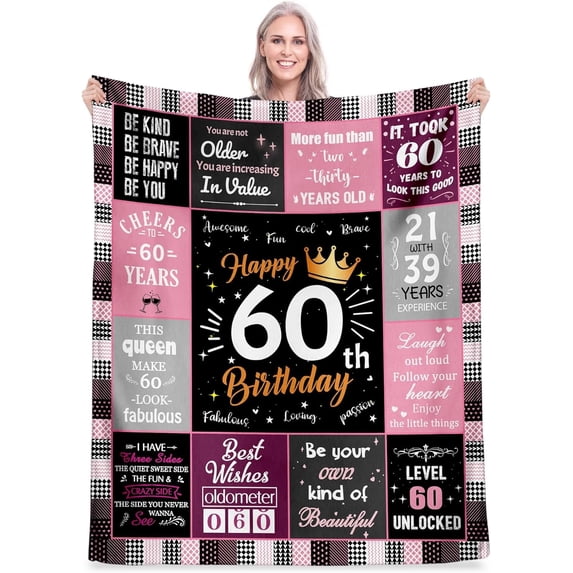 LHSHID Happy Birthday Blanket Birthday Gifts for Women Happy Birthday to You Soft Throw Blanket Happy Birthday Gifts for Women Women Girl Birthday Gift Ideas Womens Birthday Gifts Size 50x60in