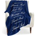 thumbnail image 1 of LHSHID Healing Throw Blanket with Inspirational Thoughts and Prayers Religious Soft Throw Blanket Inspirational Blankets and Throws Throw Blankets Perfect Caring Gift for Women Men 60x80in, 1 of 6