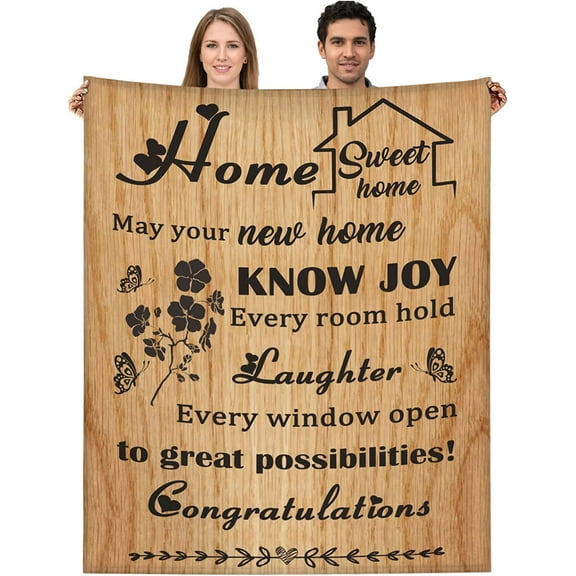LHSHID Housewarming Gifts Blanket for New House New Home Gifts Throw Blanket Unique House Warming Party Gift for Women Men 30x40in