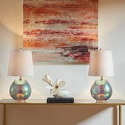 LHKJ Iridescent Glass Table Lamp