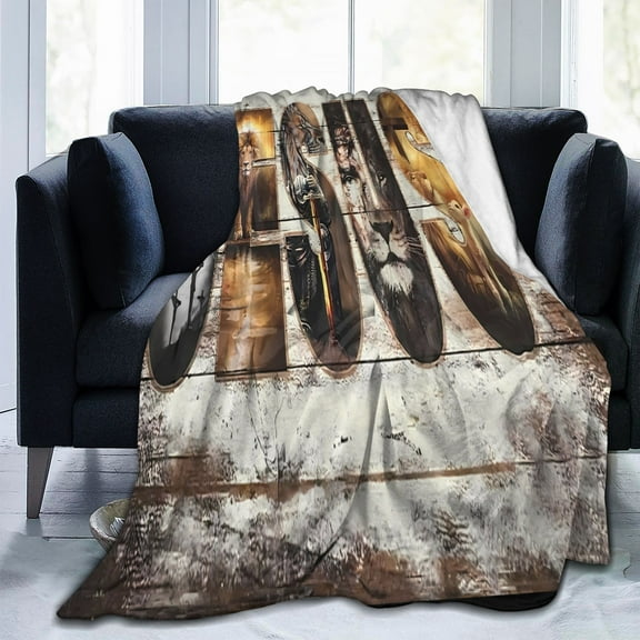 LHSHID Jesus Christ Blanket Christian Religious Throw Faith Inspirational Gifts for Women Men Warm Soft Plush Lightweight Fleece Flannel Winter Bedding Kids 30x40inch