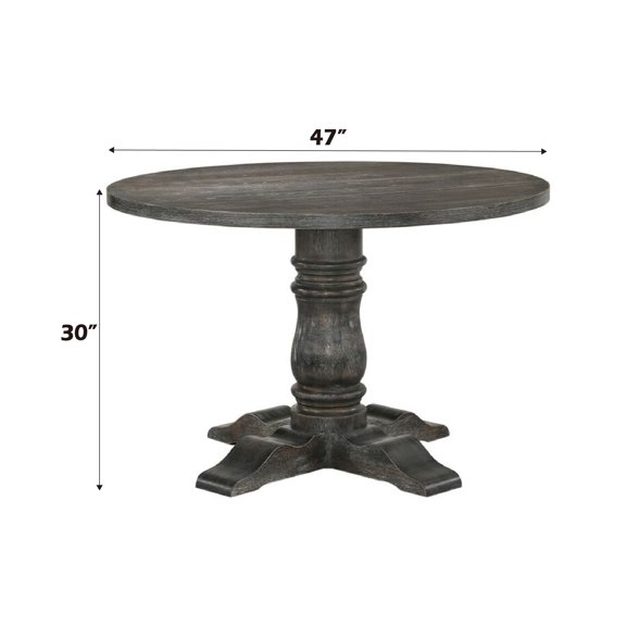 LHKJ Dining Table, Weathered Gray Finish