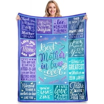LHSHID Mother in Law Gifts for Mothers Day Best Gifts for Mother in Law Mother in Law Gifts from Daughter in Law Mother in Law Birthday Gift Throw Blanket 30"x40"