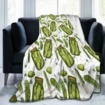 LHSHID Pickle BlanketA Girl Who Loves Pickles BlanketUltra Soft Plush Food Blanket for Girls Teens Pickles Cucumber Food Novelty BlanketTeensTravel 30x40inch