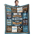 thumbnail image 1 of LHSHID Polyester Throw Blanket for Husband's Anniversary Valentine's Birthday Father's Day Gifts 50x60in, 1 of 6
