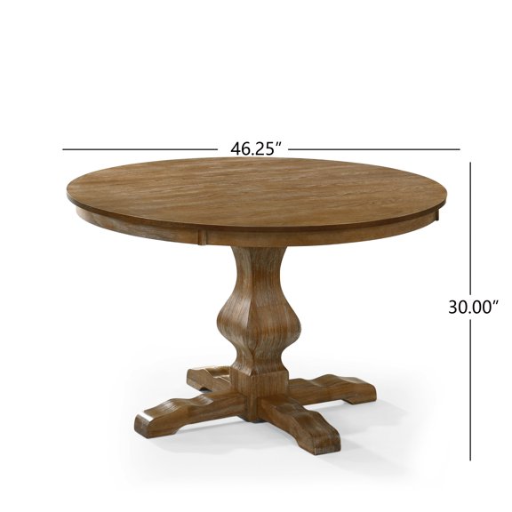 LHSHID Round Dining Table, Natural