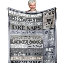 LHSHID Retirement Gifts for Men/Women Best retirement Gift Ideas Retired Gifts Funny Retirement Gifts for Male/Female Happy Mens Retirement Gifts for Coworker Gifts for Retirement Blanket 30x40in