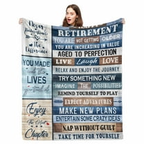 LHSHID Retirement Gifts for Men Women Blanket Retirement Gift Ideas Retired Gifts for Men Funny Retirement Fleece Blanket 30x40in