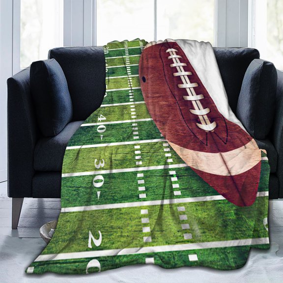 LHSHID Rugby blanket soft and lightweight sofa blanket 30x40inch