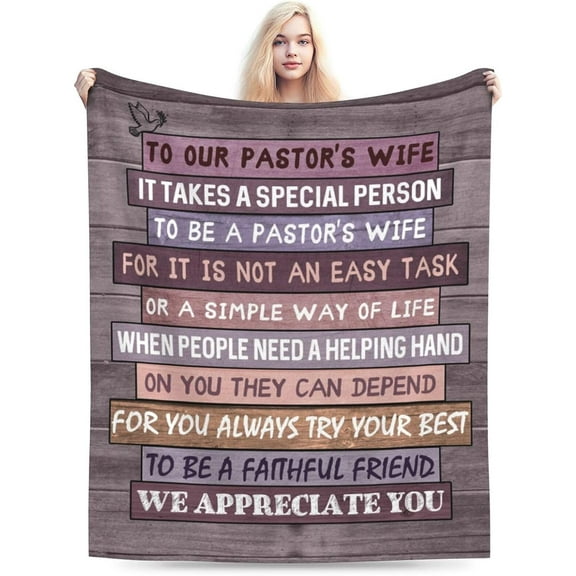 LHSHID SPACE Pastors Wife Appreciation Gifts Gift Idea for Pastors Wives Pastor Blanket for Women Christian Gifts Pastor for Religious Birthday