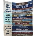 thumbnail image 1 of LHSHID Sister Gifts Gifts for Sister Blanket Sisters Gifts from SisterSoul Sister Gifts for Women Big Sister Gifts from Brother Christmas Sister Gifts Ideas 40"x50", 1 of 9