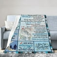 thumbnail image 1 of LHSHID To My Grandson Throw Blanket Soft Fuzzy Fleece Blanket For Couch Bed Living Room Decoration 40x50in, 1 of 6