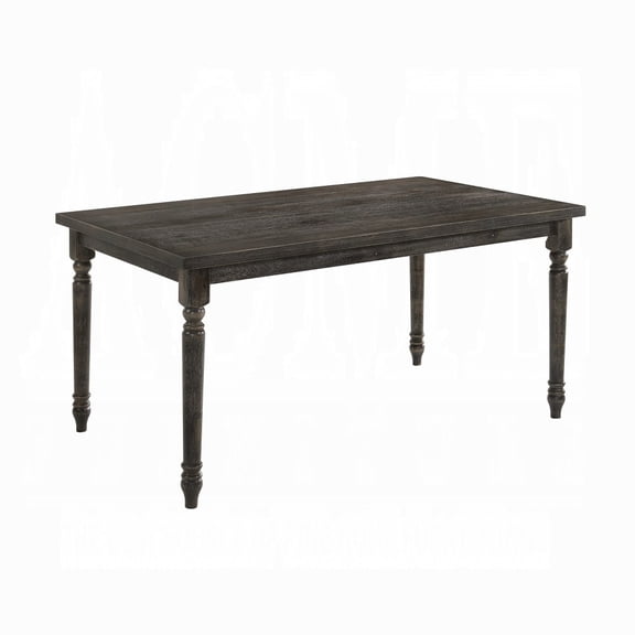 LHKJ Dining Table with Rectangular Top, Weathered Grey