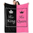 thumbnail image 1 of LHSHID Wedding Gifts for Couples Hubby and Wifey Honeymoon Married Blanket Anniversary Engagement Gifts for Couples Newly Engaged Unique Gifts for Him Personalized Wedding Gifts for the Couple, 1 of 6