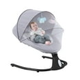 thumbnail image 1 of LHUAI, Baby Swing For Newborn, Infant Swing Electric Toddler Baby Rocker Portable , 4 Sway Speeds With Remote Control, 12 Preset Melodies And Bluetooth, 0-12 Months Max 33 Lbs, Grey & Black, 1 of 7