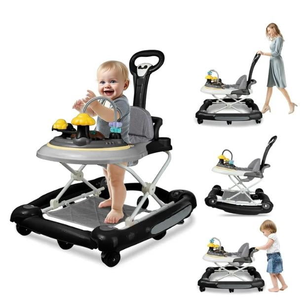 Play Walker LHUAI Baby Walker With Bouncer, Removable Footrest, Feeding Tray ...