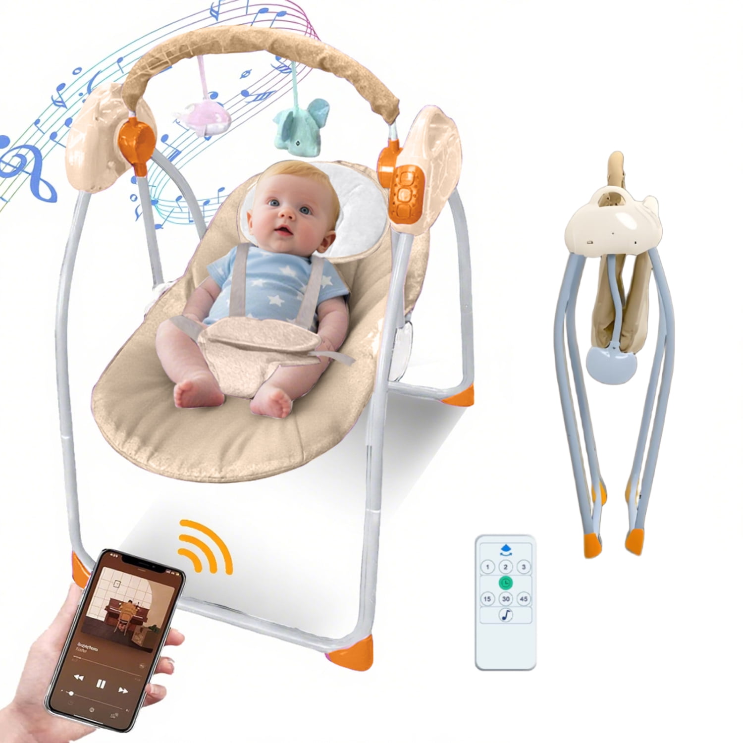 Electric Baby Bouncy Seat Swing Combo Rocker Bouncer Best Baby