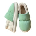 thumbnail image 1 of LHUnf Fuzzy Slippers For Women House Indoor Lined Slippers Indoor Outdoor Soft Sole Shoes Winter Warmth Comfort Bedroom Winter Shoes, 1 of 4