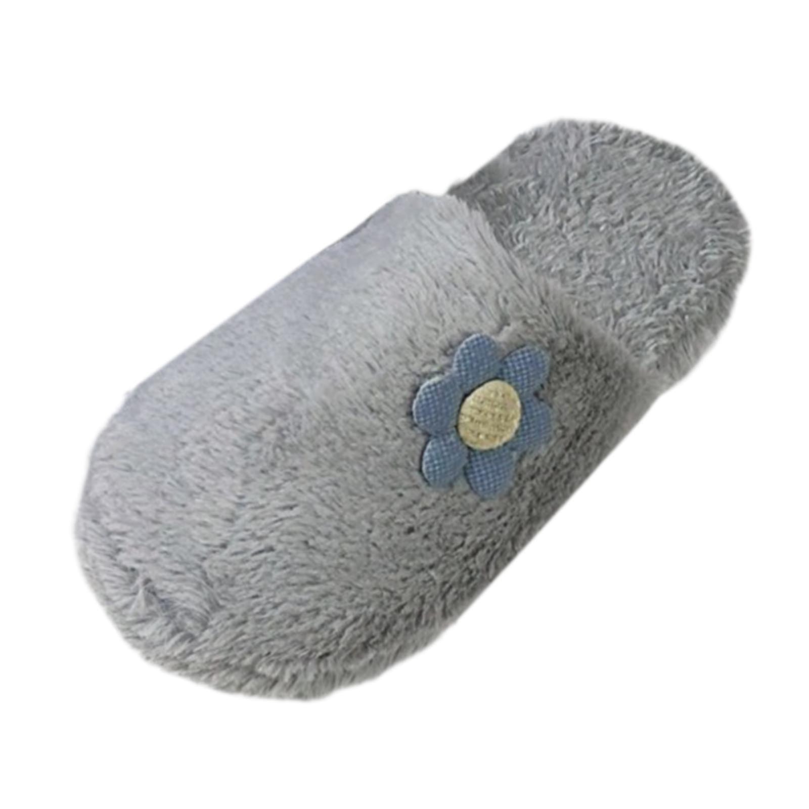 Fuzzless Slippers LHUnf Fuzzy Slippers For Women House Indoor Winter Indoor Outdoor Small ...
