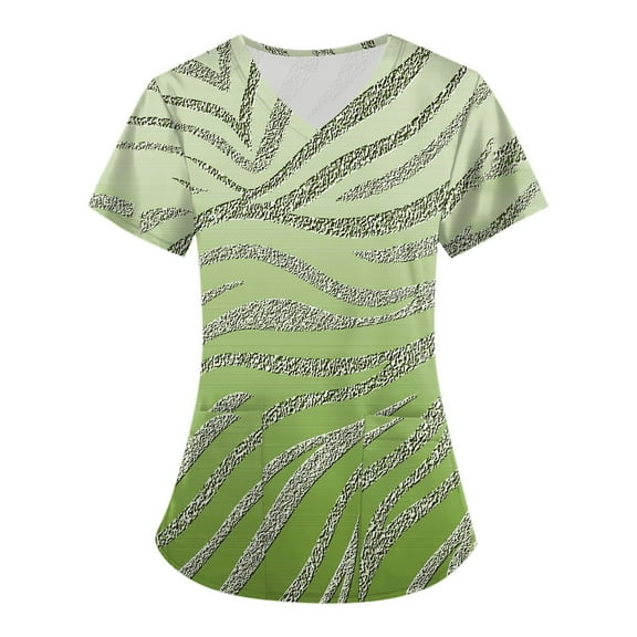 LHVUOA Scrubs for Women Stretch Soft Comfy Plus Size Scrub Tops with Pockets,Size S-5XL