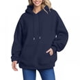thumbnail image 1 of LHVUOA Women's Casual Hoodies Fleece Hoodies Shirts Long Sleeve Winter Sweatshirts Pullover Fall Outfits, 1 of 5